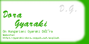 dora gyaraki business card
